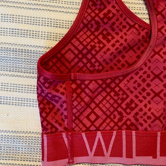 Under Armour I Will Racerback Sports Bra Pink Scoop Neck - Picture 3 of 7